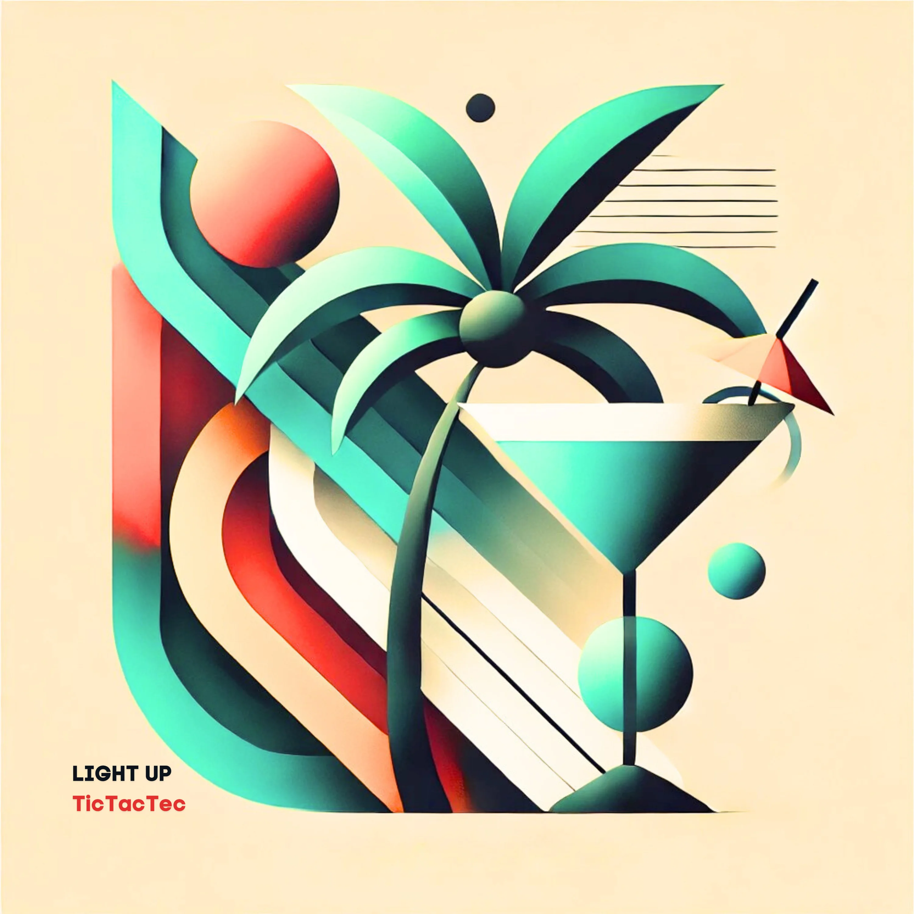 Pochette du single "Light Up" de TicTacTec Cover du titre "Light Up", deuxième single de l'album "HouseWave" de TicTacTec